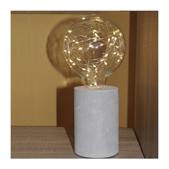 CONCRETE - Cylindric table lamp - E27
