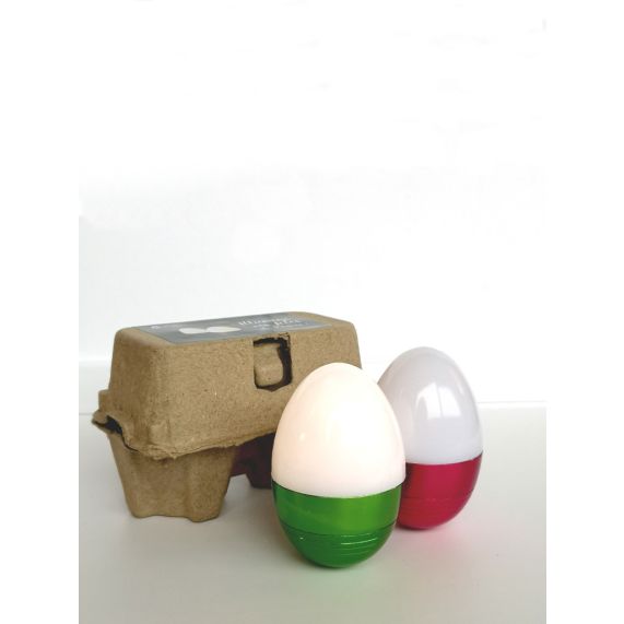 SET DE 2 ŒUFS LED 2X1W 4000K PILES 2XCR2031 INCLUSES