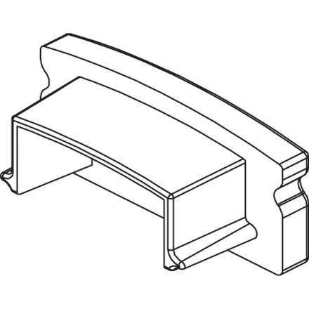 Embouts pour profile aluminium 23.5x10