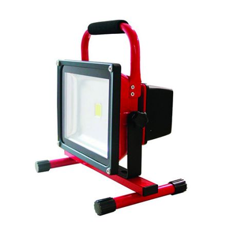 Lassen - Rechargeable portable LED Flood light IP 65 305 x225x184 30W 2700K 1200lm 120° rouge