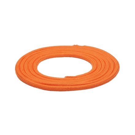 Câble Textile Rond 2x0,75mm2 Double Isolation Orange 2 Mètres