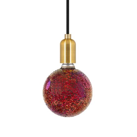 Globe G125 E27 Rouge Mosaique 4W 470lm 2700K dim