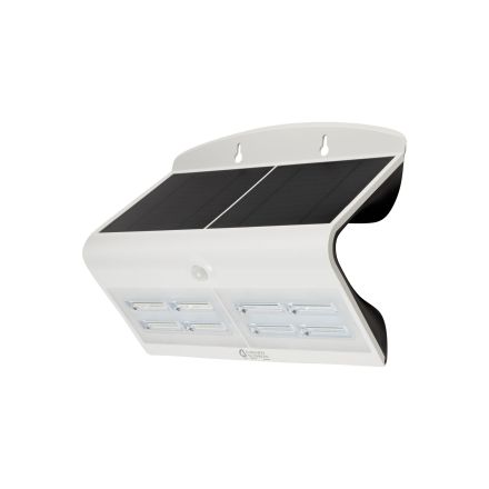 BUTTERFLY - Projecteur solaire LED blanc détecteur présence IP65 4000K 6,8W 800lm